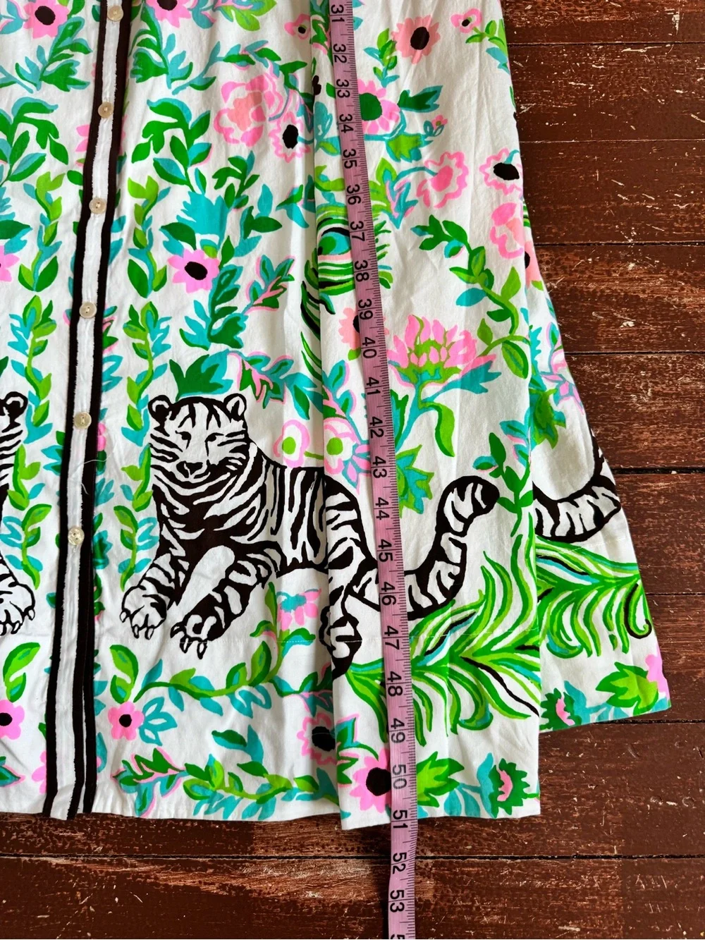 NWT Lilly Pulitzer Luanne Stretch Midi Shirt Dress Royal Zoo Size 12 $328 - Picture 7 of 10